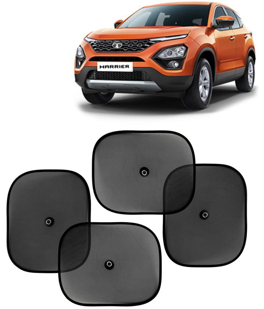     			Kingsway Car Curtain Sticky Sun Shade Universal Use for Tata Harrier, 2019 Onwards Model, Color : Black, Mesh, Pack of 4 Piece Car Sun Shades Blinds Cover