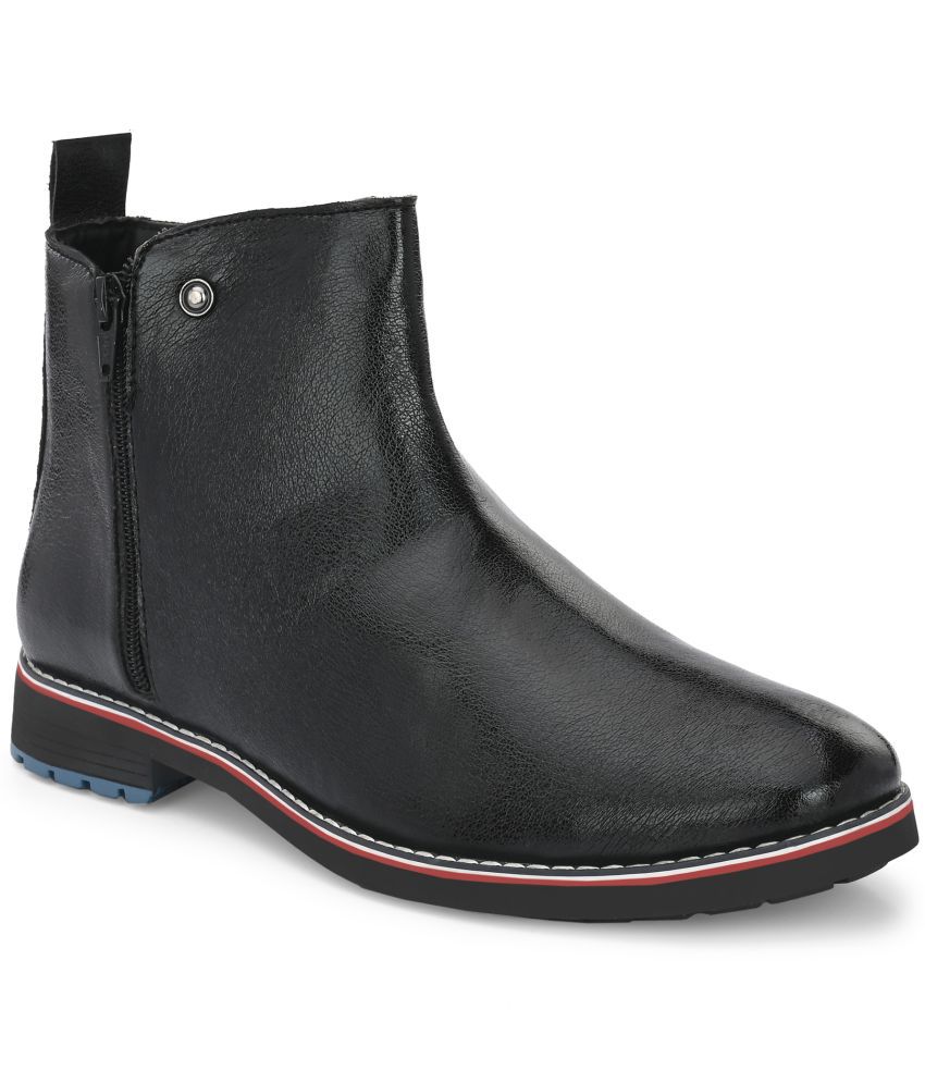     			Leeport - Black Men's Formal Boots