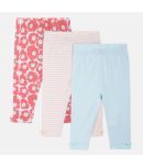 MINI KLUB Pack of 3 Baby Girls Cotton Legging ( Multicolor )