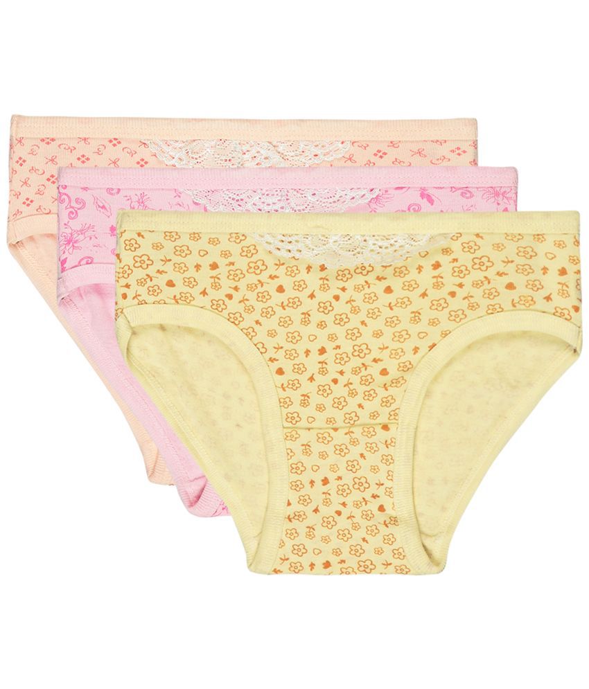     			Bodycare - Multi Cotton Girls Panties ( Pack of 3 )