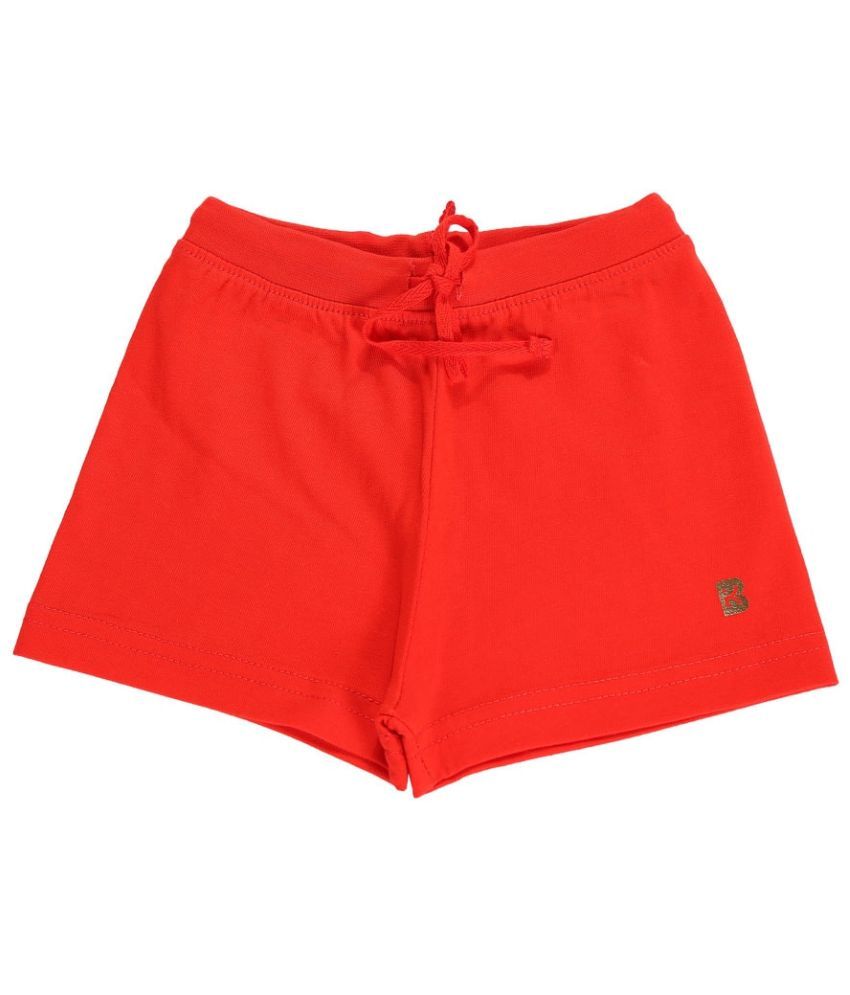     			Bodycare - Red Cotton Girls Cycling Shorts ( Pack of 1 )