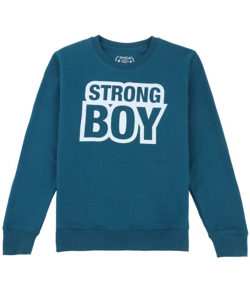    			DYCA - Teal Cotton Blend Boys Sweatshirt ( Pack of 1 )