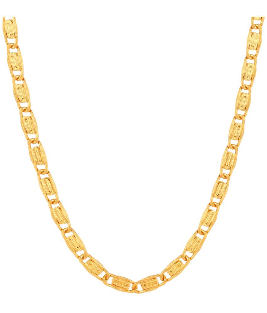     			FASHION FRILL - Gold Plated Brass Chain ( Pack of 1 )