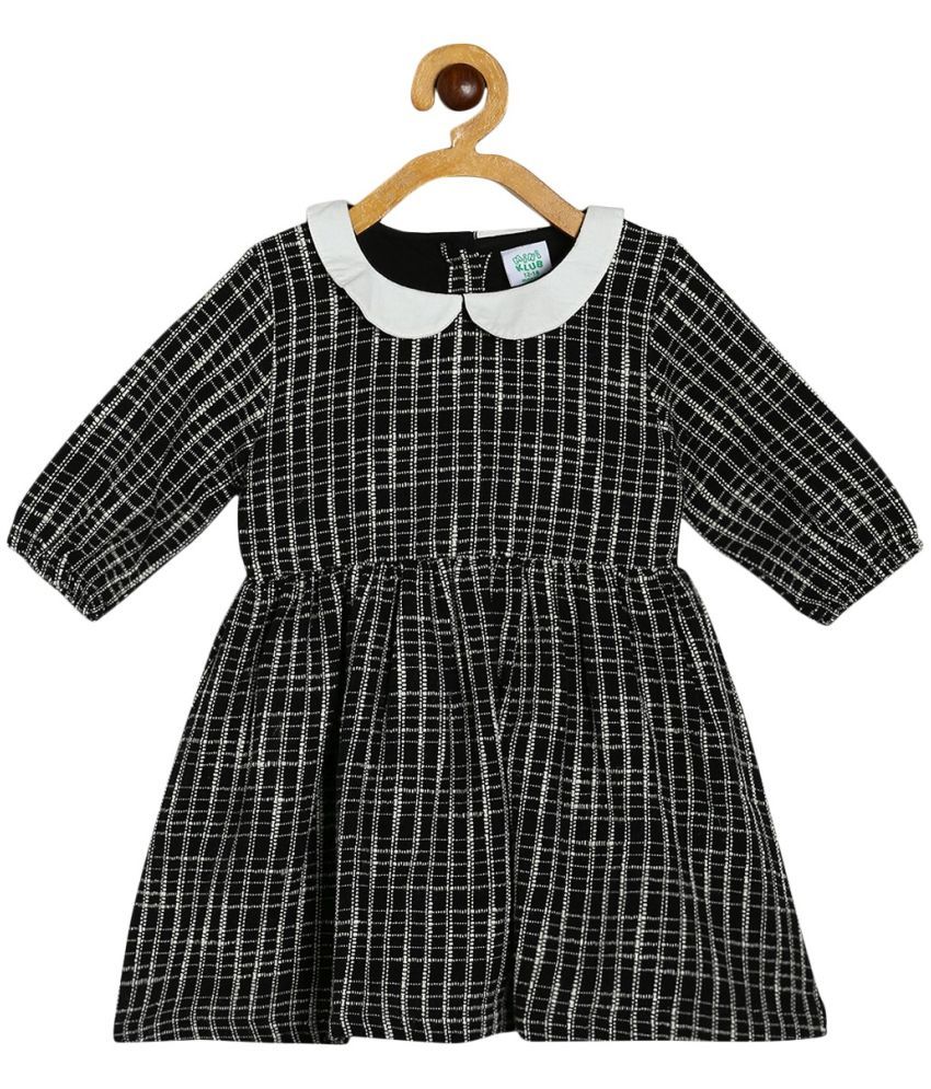     			MINI KLUB - Black Cotton Baby Girl Dress ( Pack of 1 )