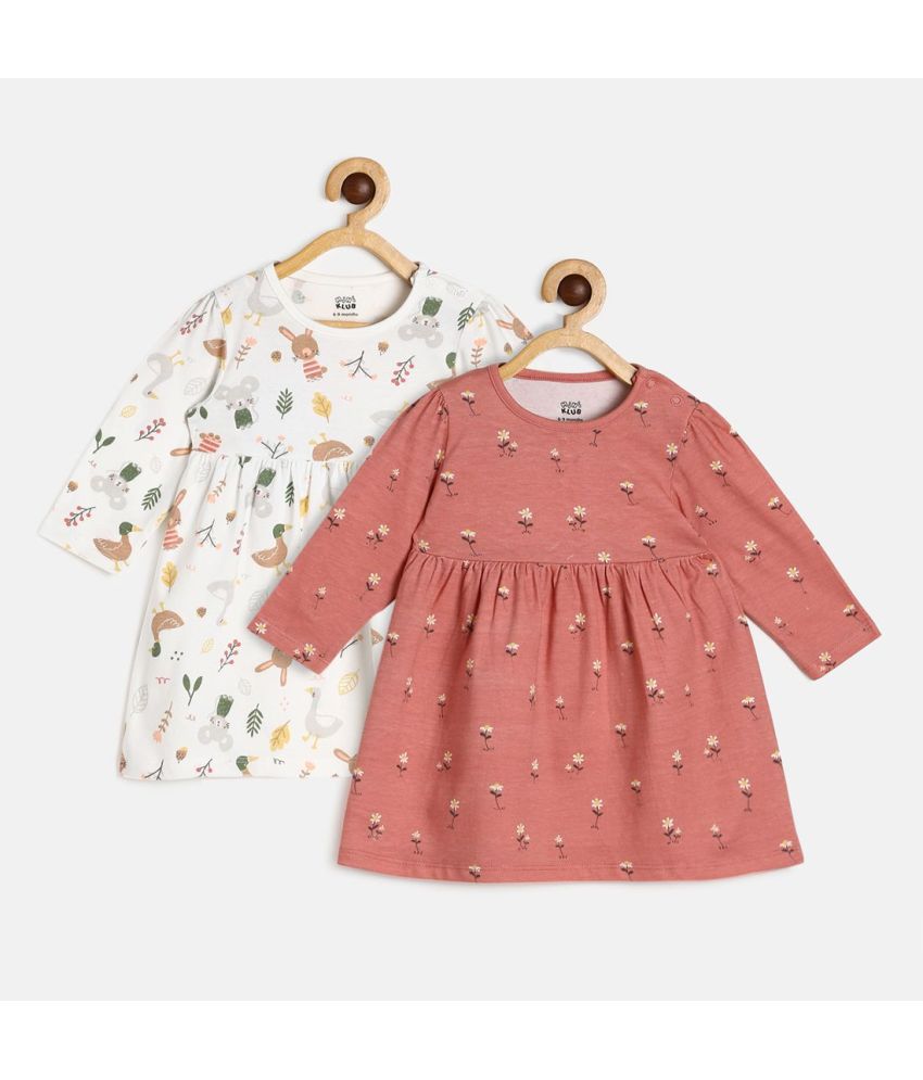     			MINI KLUB - Multi Cotton Baby Girl Dress ( Pack of 1 )