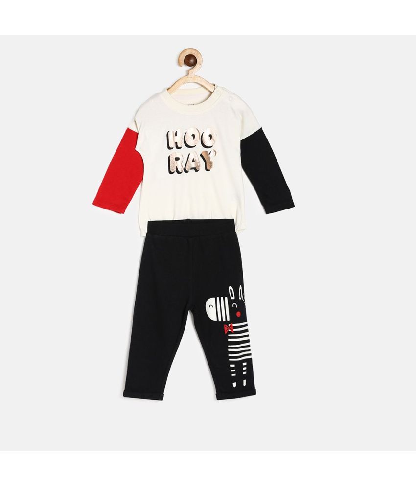     			MINI KLUB - Multi Cotton Baby Boy Bodysuit & Jogger Set ( Pack of 1 )