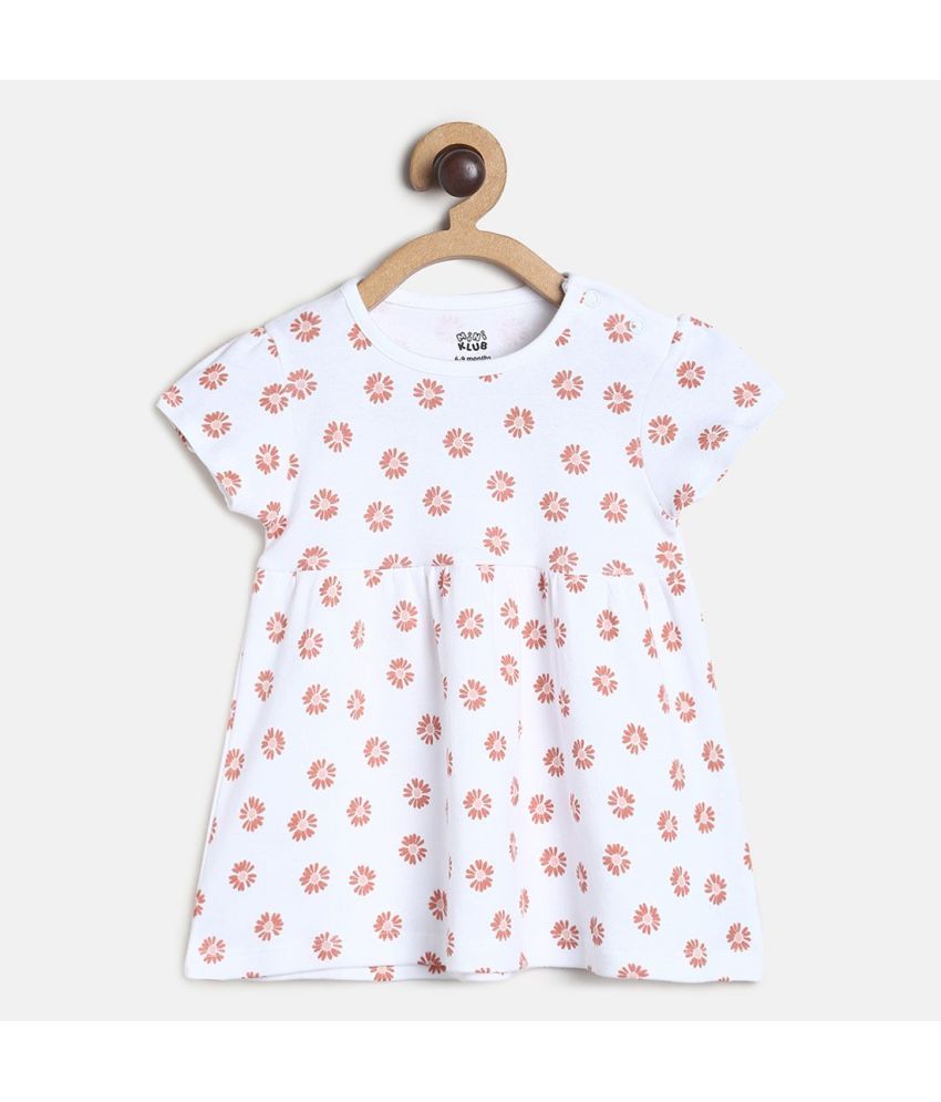     			MINI KLUB - Red Cotton Baby Girl Dress ( Pack of 1 )