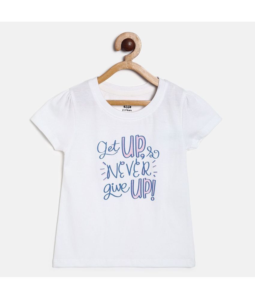     			MINI KLUB Pack of 1 Baby Girls Cotton Top ( White )