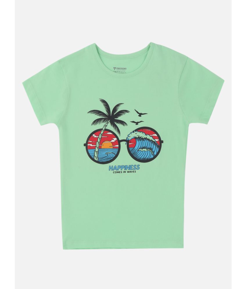     			Proteens - Green Cotton Flex Girls T-Shirt ( Pack of 1 )