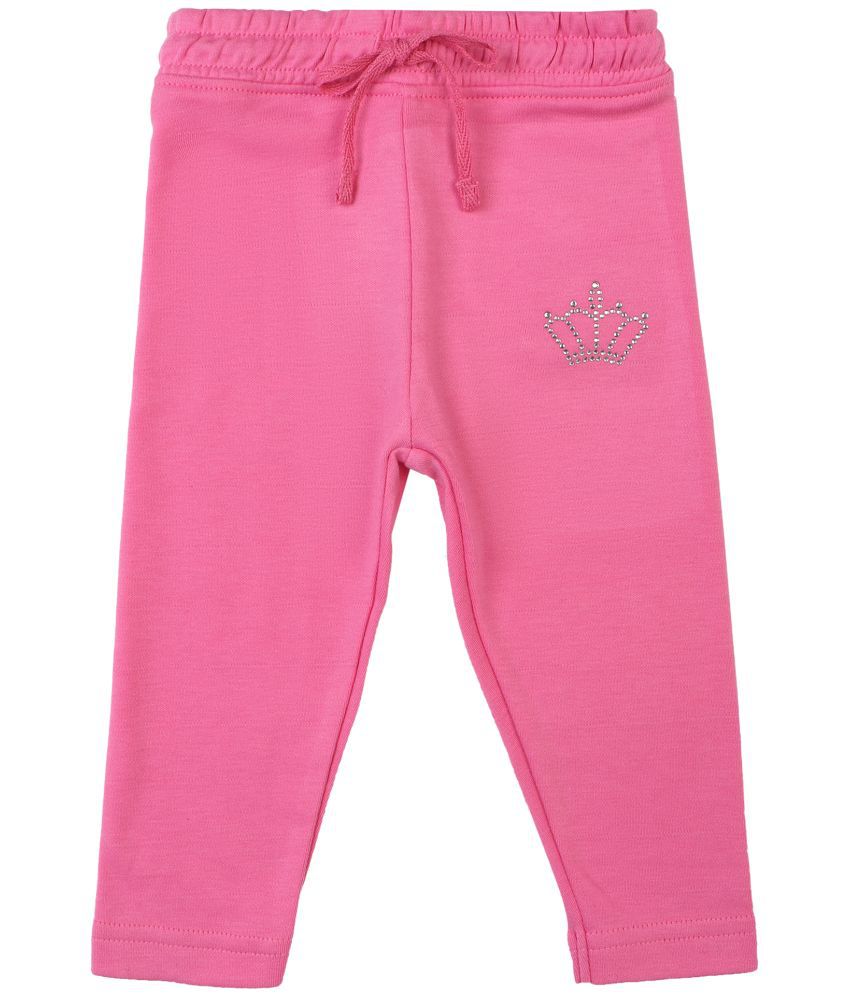     			Bodycare - Pink Cotton Blend Trackpant For Baby Girl ( Pack of 1 )