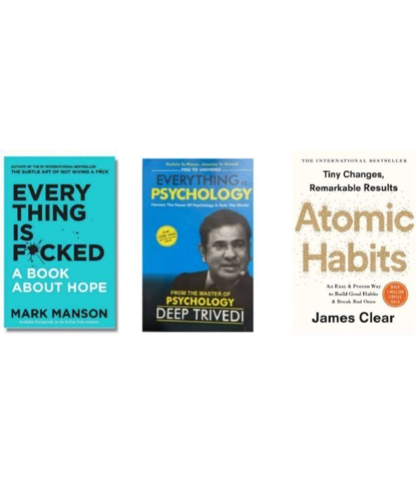     			( Combo Of 3 Pack ) Everything Is Fcked  A Book About Hope & Everything is Psychology & James Habits - English , Paperback , Book By -  ( Mark Manson , Deep Trivedi & James) - 2023