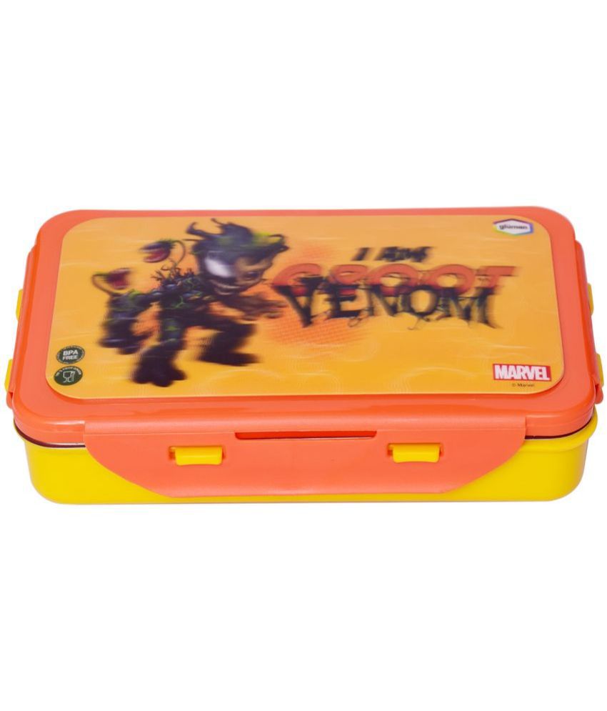     			Gluman - 3D Disney Groot Venom Stainless Steel School Lunch Boxes 2 - Container ( Pack of 1 )