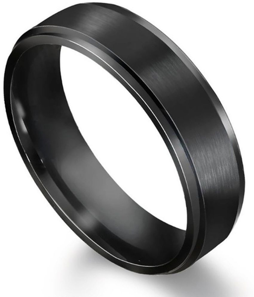     			HEER COLLECTION - Black Rings ( Pack of 1 )