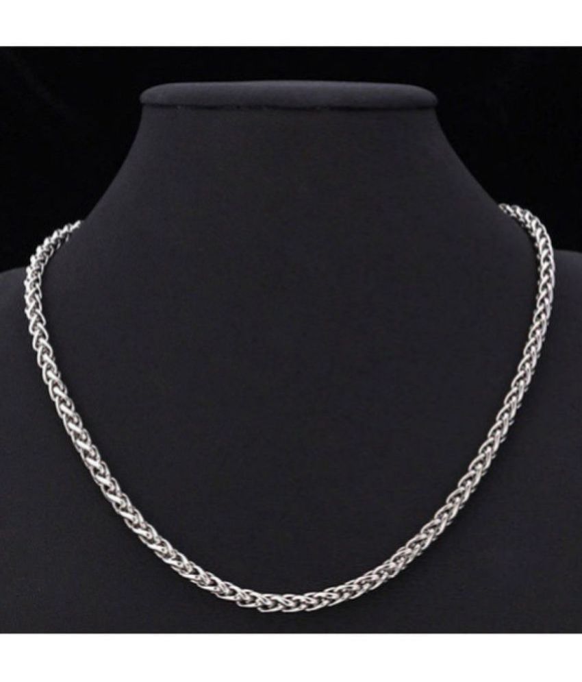     			HEER COLLECTION - Silver Plated Chain ( Pack of 1 )