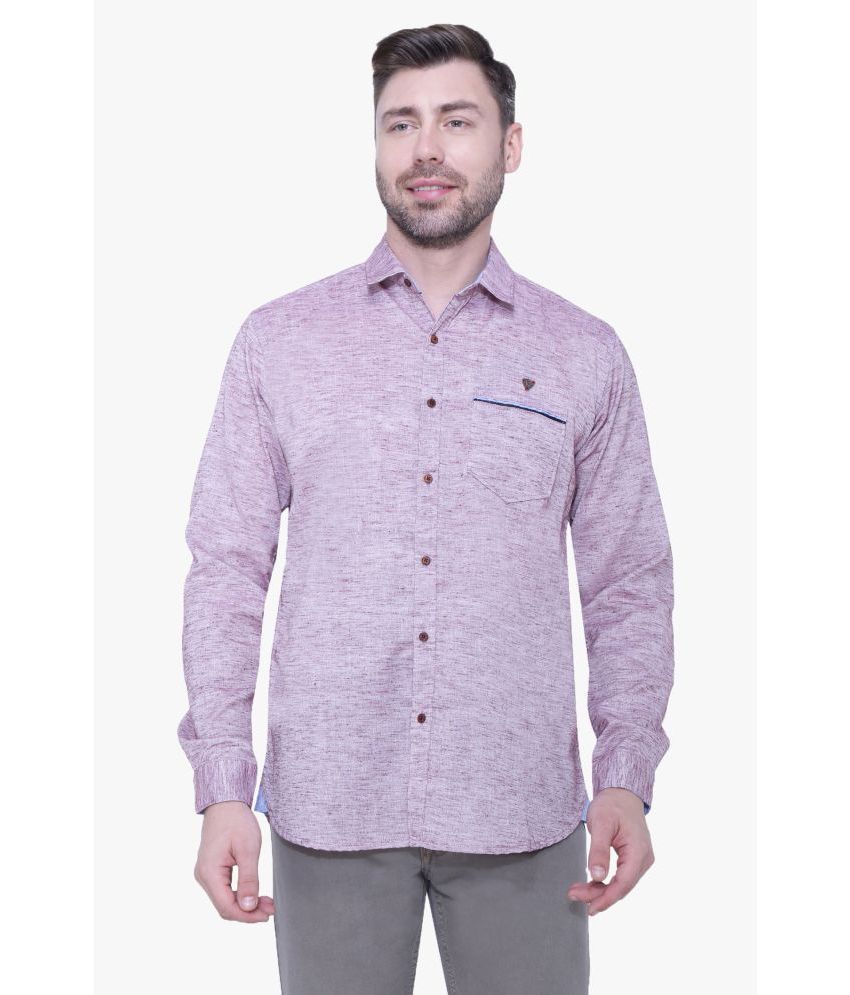     			Kuons Avenue - Purple Linen Slim Fit Men's Casual Shirt ( Pack of 1 )