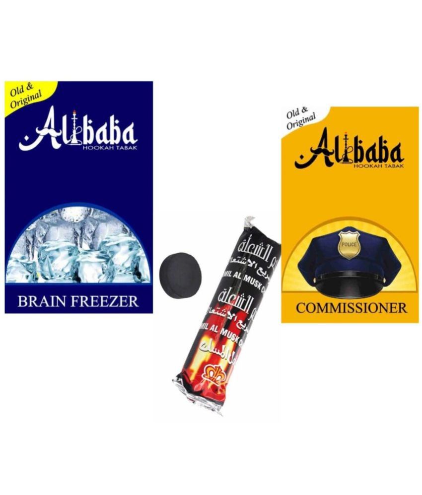     			Alibaba Hookah Flavors Brain Freezer, Commissner With Coal (Pack of 3)