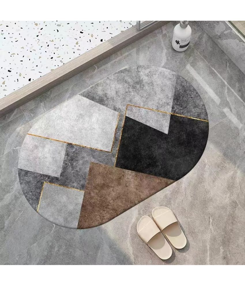     			mahek accessories Anti-skid Rubber Bath Mat 40x60 cm ( Pack of 1 ) - Gray