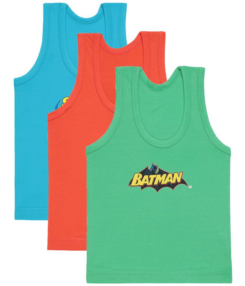     			Bodycare Justice League Boys Vest Assorted-Pack Of 3