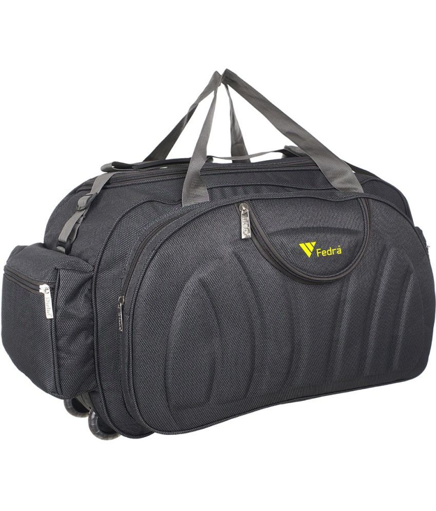     			FEDRA - 40 Ltrs Black Polyester Duffle Bag