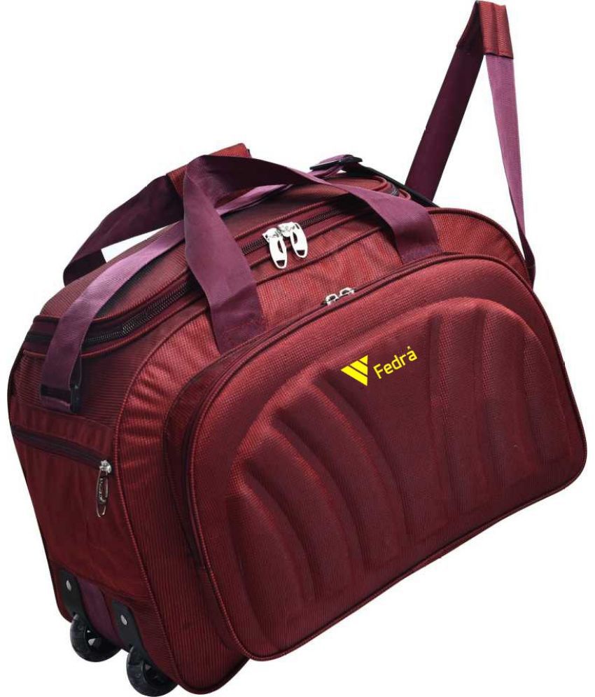     			FEDRA - 40 Ltrs Red Polyester Duffle Bag