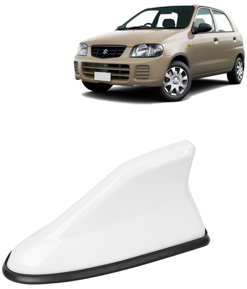     			Kingsway Shark Fin Antenna Roof Aerial Base AM FM Redio Signal, Replace Existing Car Antenna, Waterproof Rubber Ring with ABS Body, Universal Fit for Maruti Suzuki Alto 2000 - 2012, 1 Piece - White