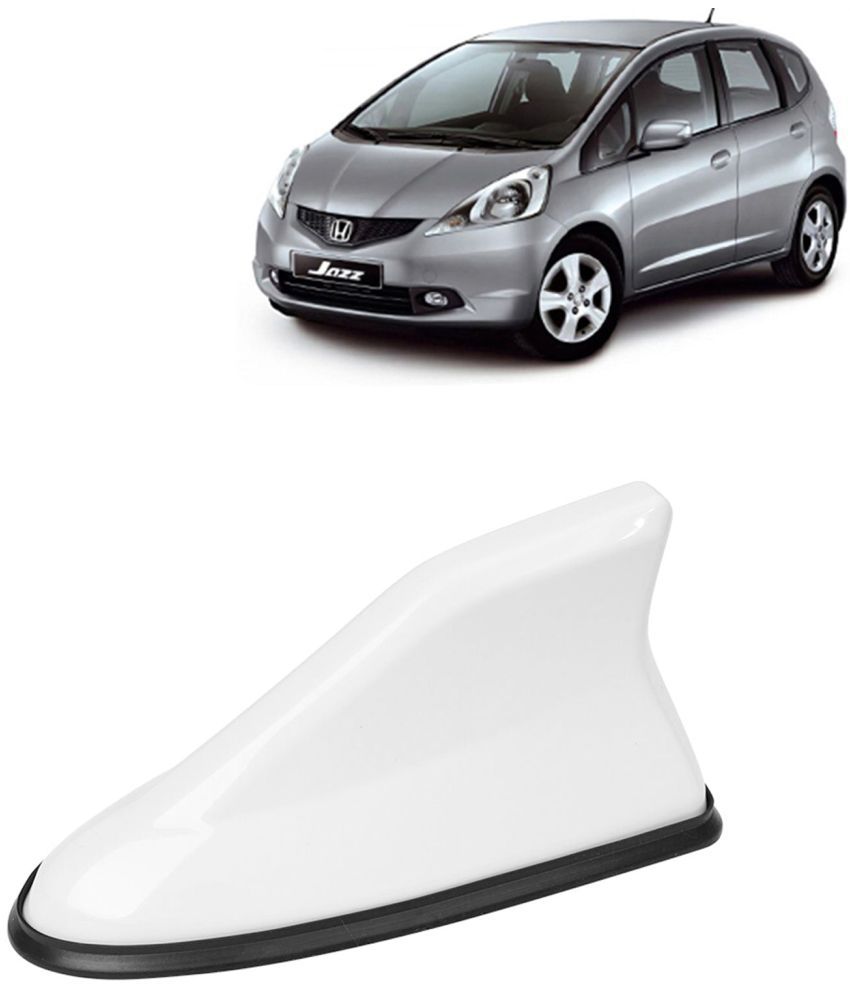     			Kingsway Shark Fin Antenna Roof Aerial Base AM FM Redio Signal, Replace Existing Car Antenna, Waterproof Rubber Ring with ABS Body, Universal Fit for Honda Jazz 2009 - 2014, 1 Piece - White