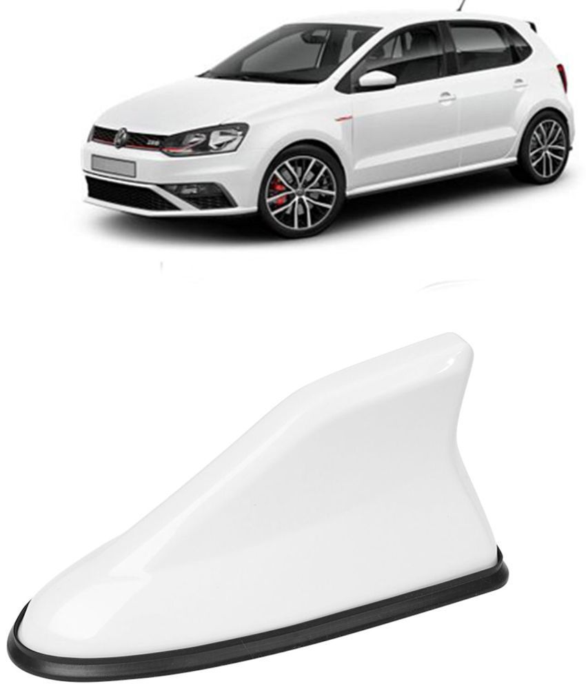     			Kingsway Shark Fin Antenna Roof Aerial Base AM FM Redio Signal, Replace Existing Car Antenna, Waterproof Rubber Ring with ABS Body, Universal Fit for Volkswagen Polo GT 2012 Onwards, 1 Piece - White