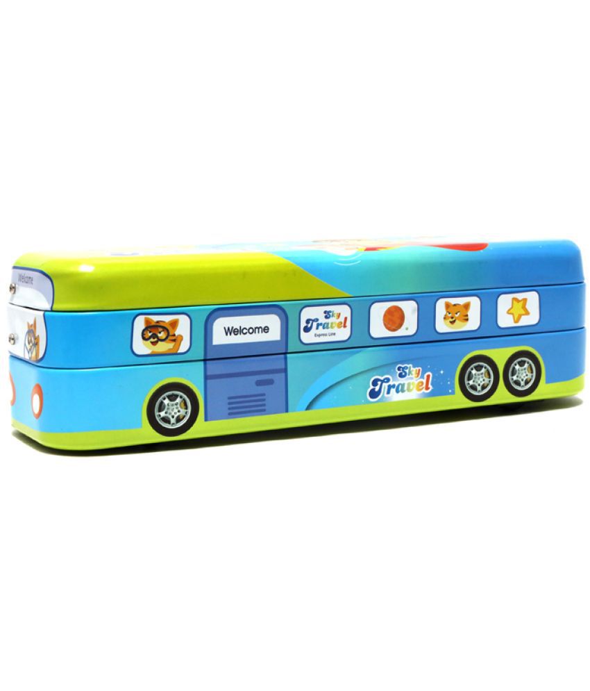     			Villy Magic Bus Shaped Compass Box for Kids