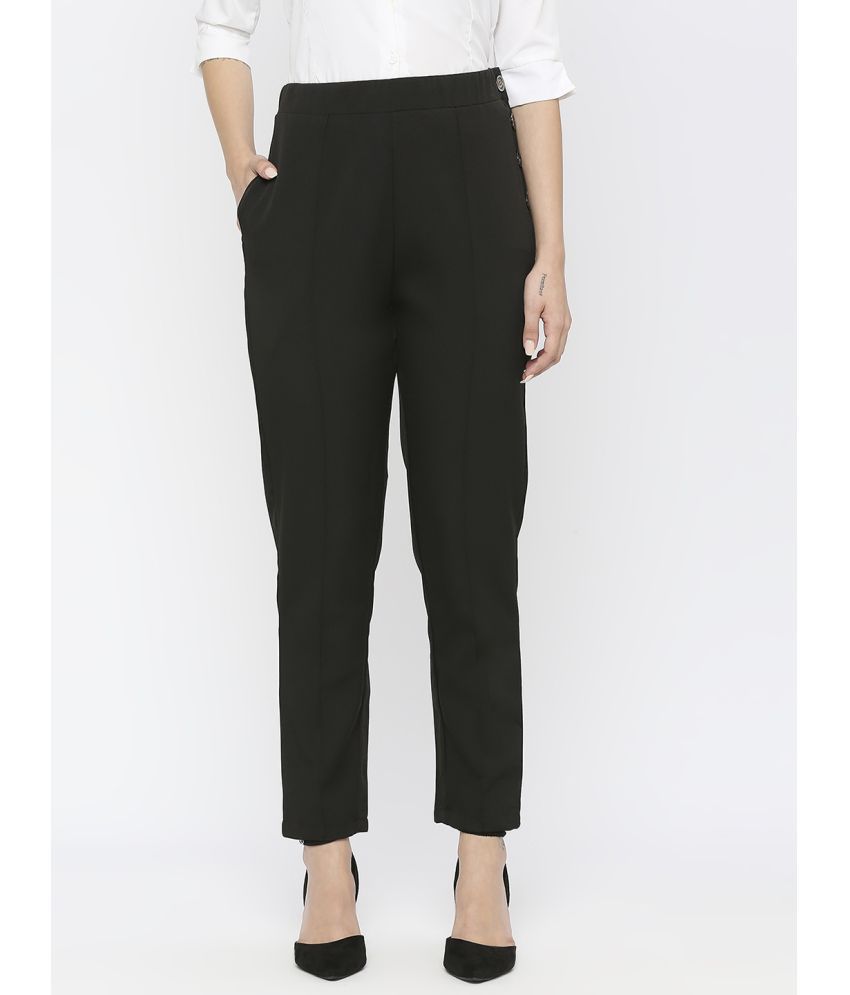     			Smarty Pants - Black Cotton Regular Women's Formal Pants ( Pack of 1 )