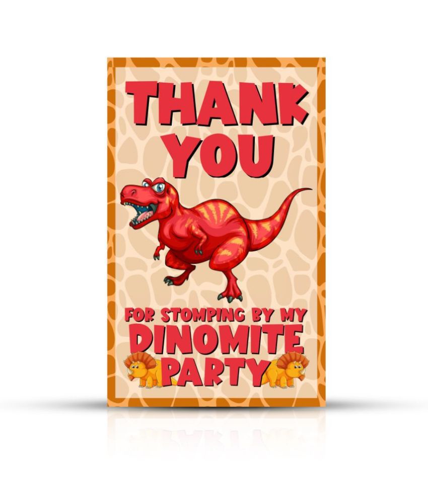     			Zyozi Dinosaur Theme Thank You for Stomping by My Party Tags for Birthday,Dinosaur Thank You Label Tags for Birthday, Bridal Shower, Wedding, Baby Shower, Thanksgiving Favor (Pack of 20)