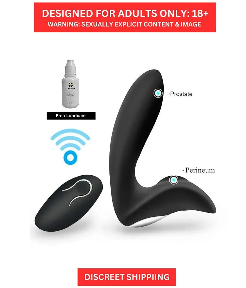 Remote Control Prostate Massager Vibrator With USB Charging 12 Speeds  Rechargeable Anal Sex Toy Waterproof P-spot Vibrating Stimulator for Men  Women And Couple + Free Kaamraj Lubricant: Buy Remote Control Prostate  Massager