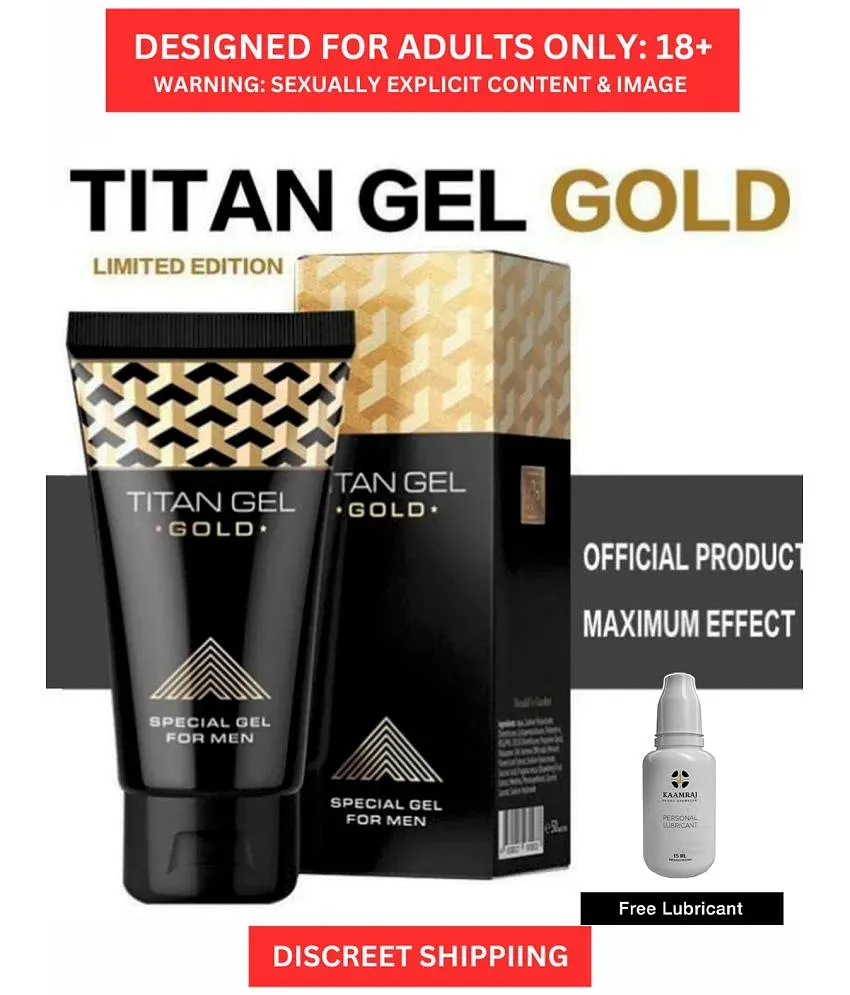 Titan Gel Gold for Penis Enlargement Made with Natural