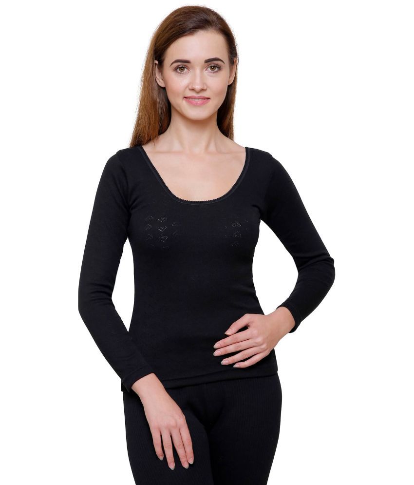     			Bodycare Woollen Thermal Tops - Black Pack of 1