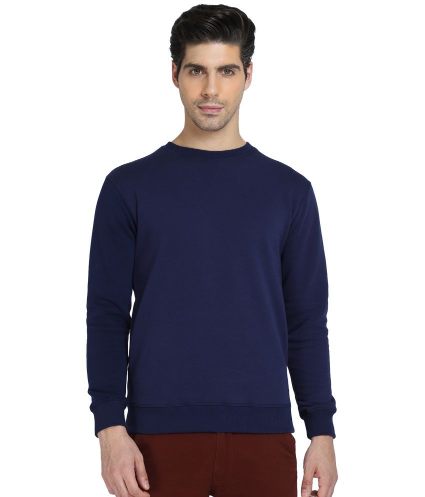     			DYCA - Navy Cotton Blend Regular Fit Men's Sweatshirt ( Pack of 1 )