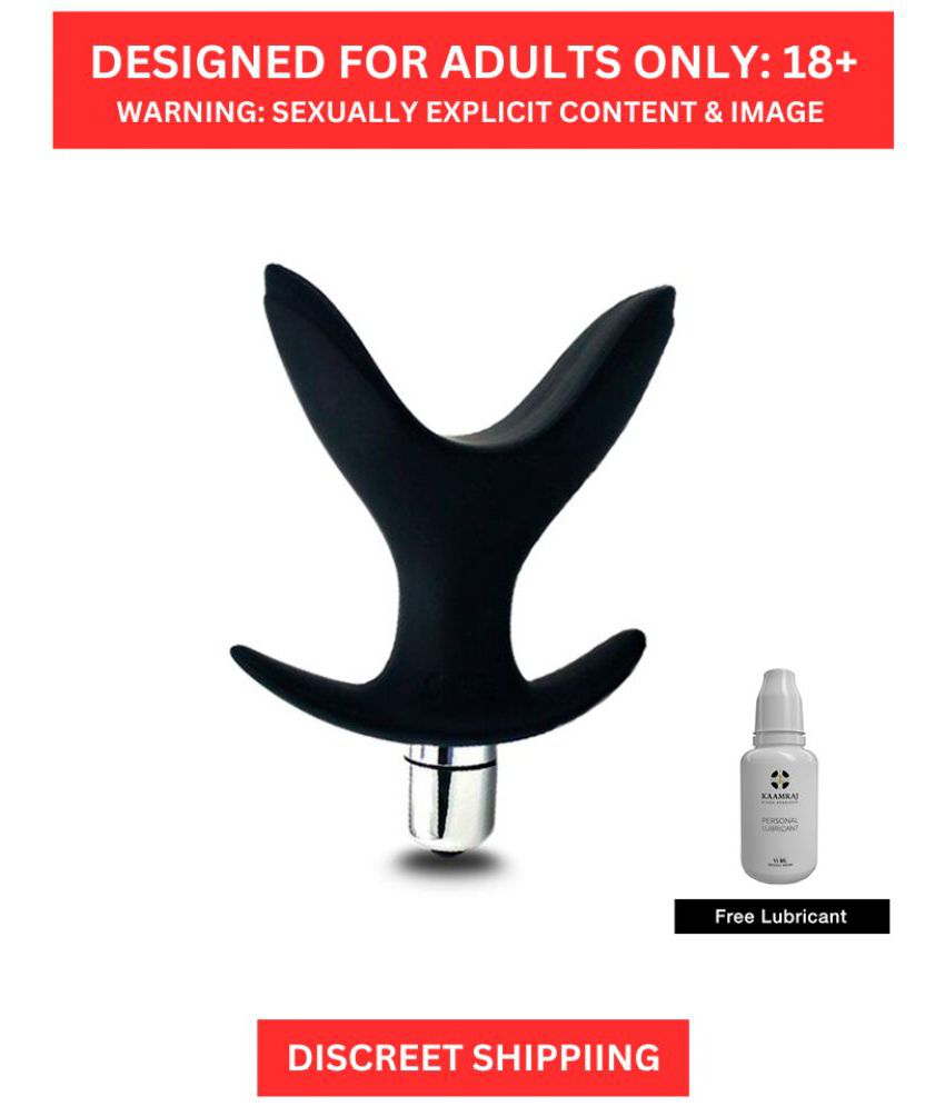     			Flexi Plug Anal Spreader with Vibration - Adjustable and Soft Silicon Material for Women with Free Kaamraj Lube Included