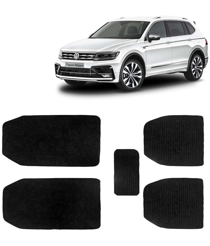     			Kingsway Carpet Style Universal Car Mats for Volkswagen Tiguan, 2021 Onwards Model, Black Color Anti Slip Car Floor Foot Mats, Complete Set of 5 Piece, Premium Series