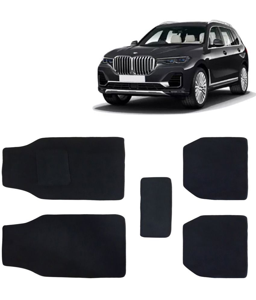     			Kingsway Carpet Style Universal Car Mats for BMW X7, 2019 Onwards Model, Black Color Anti Slip Car Floor Foot Mats, Complete Set of 5 Piece, Executive Series
