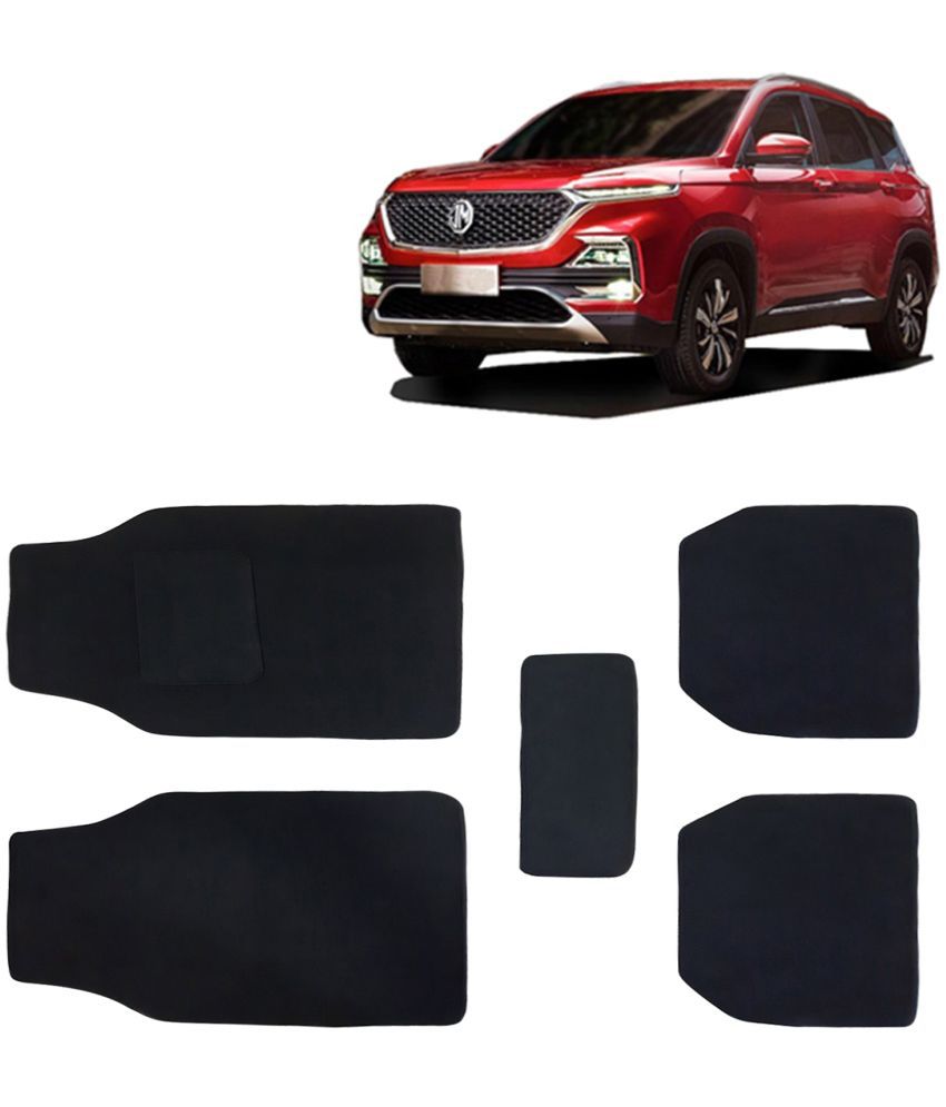     			Kingsway Carpet Style Universal Car Mats for MG Hector, 2019 - 2022 Model, Black Color Anti Slip Car Floor Foot Mats, Complete Set of 5 Piece, Executive Series