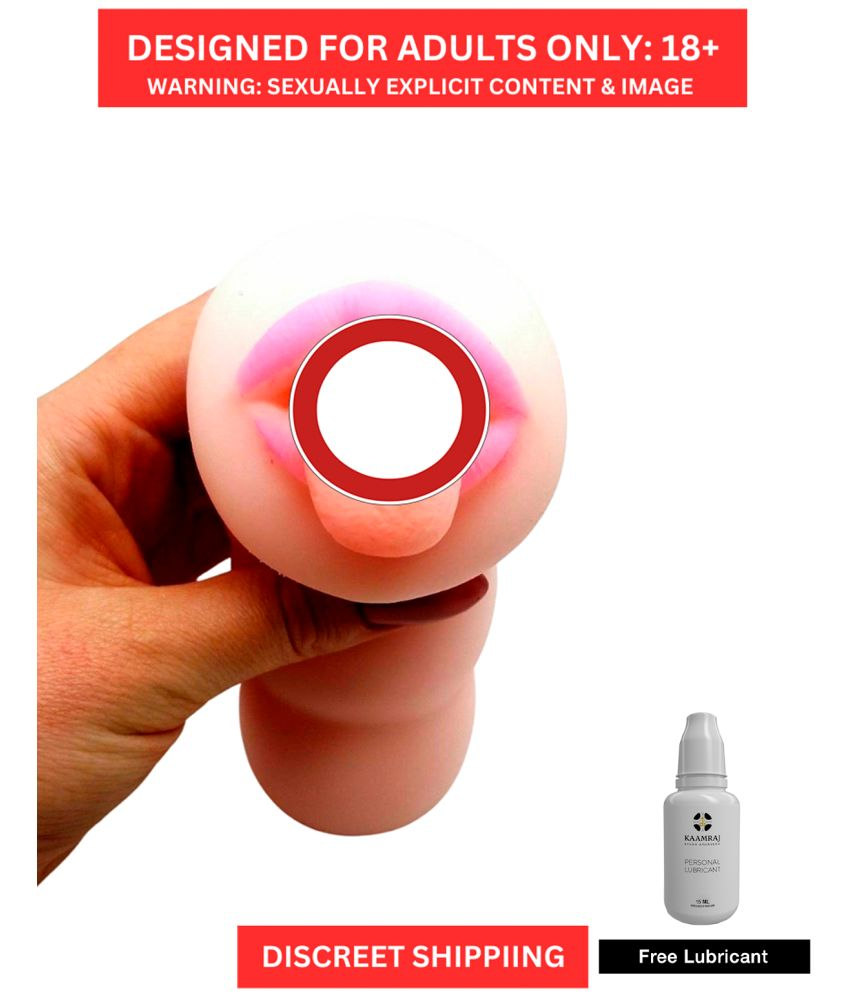     			Oral Sensation Sleeve with Tongue By Naughty Nights + Free Kaamraj Lube