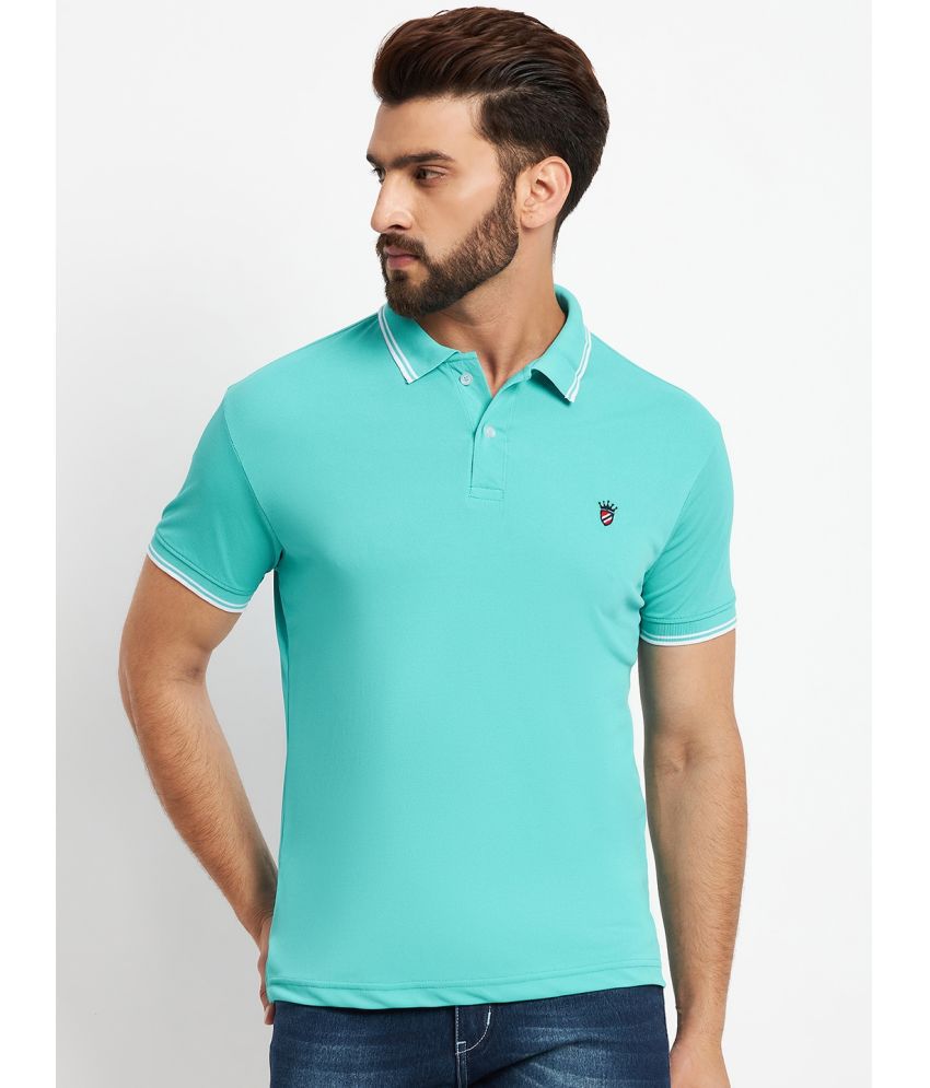     			RELANE - Aqua Cotton Blend Regular Fit Men's Polo T Shirt ( Pack of 1 )