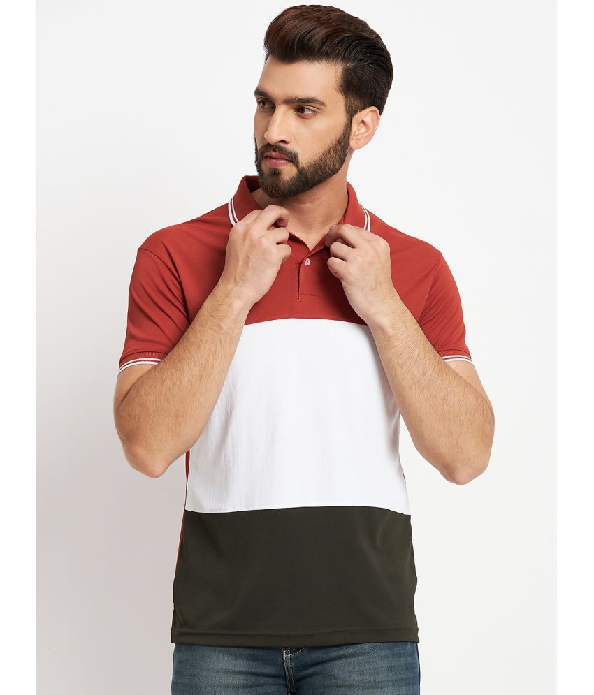     			RELANE - Red Cotton Blend Regular Fit Men's Polo T Shirt ( Pack of 1 )