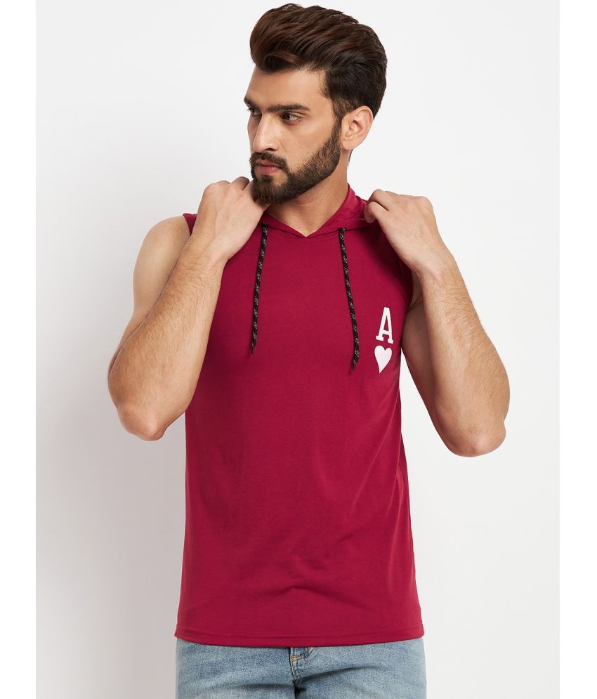     			RELANE - Red Cotton Blend Regular Fit Men's T-Shirt ( Pack of 1 )