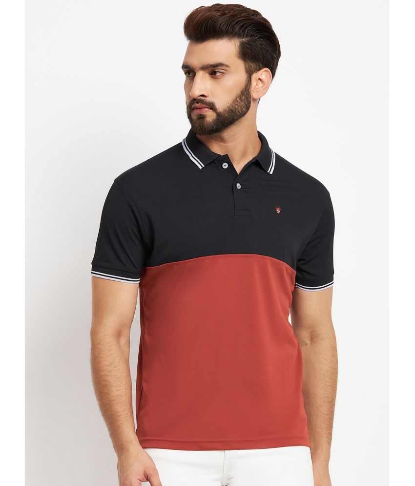     			RELANE - Rust Cotton Blend Regular Fit Men's Polo T Shirt ( Pack of 1 )