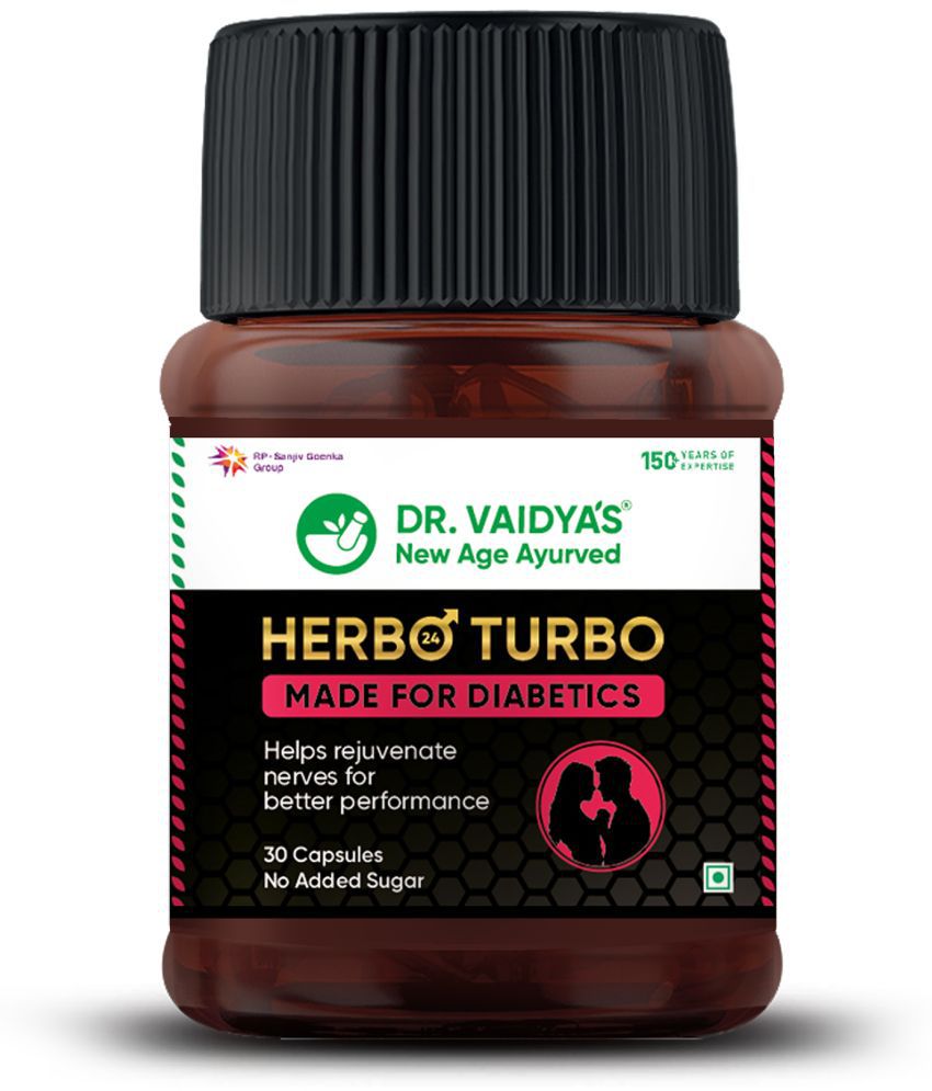     			Dr. Vaidya's Herbo24Turbo Made For Diabetics, 30 Capsules Pack of 1