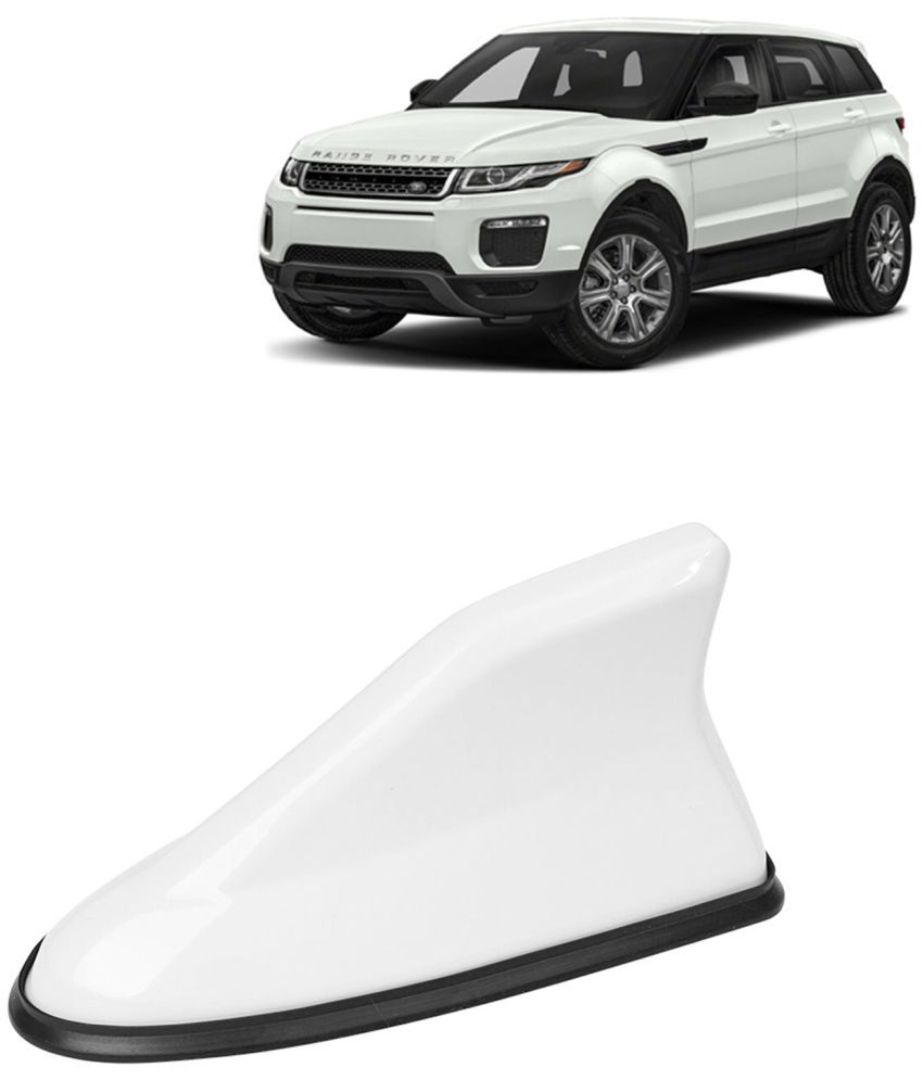     			Kingsway Shark Fin Antenna Roof Aerial Base AM FM Redio Signal, Replace Existing Car Antenna, Waterproof Rubber Ring with ABS Body, Universal Fit for Land Rover Range Rover Evoque 2018 Onwards, White