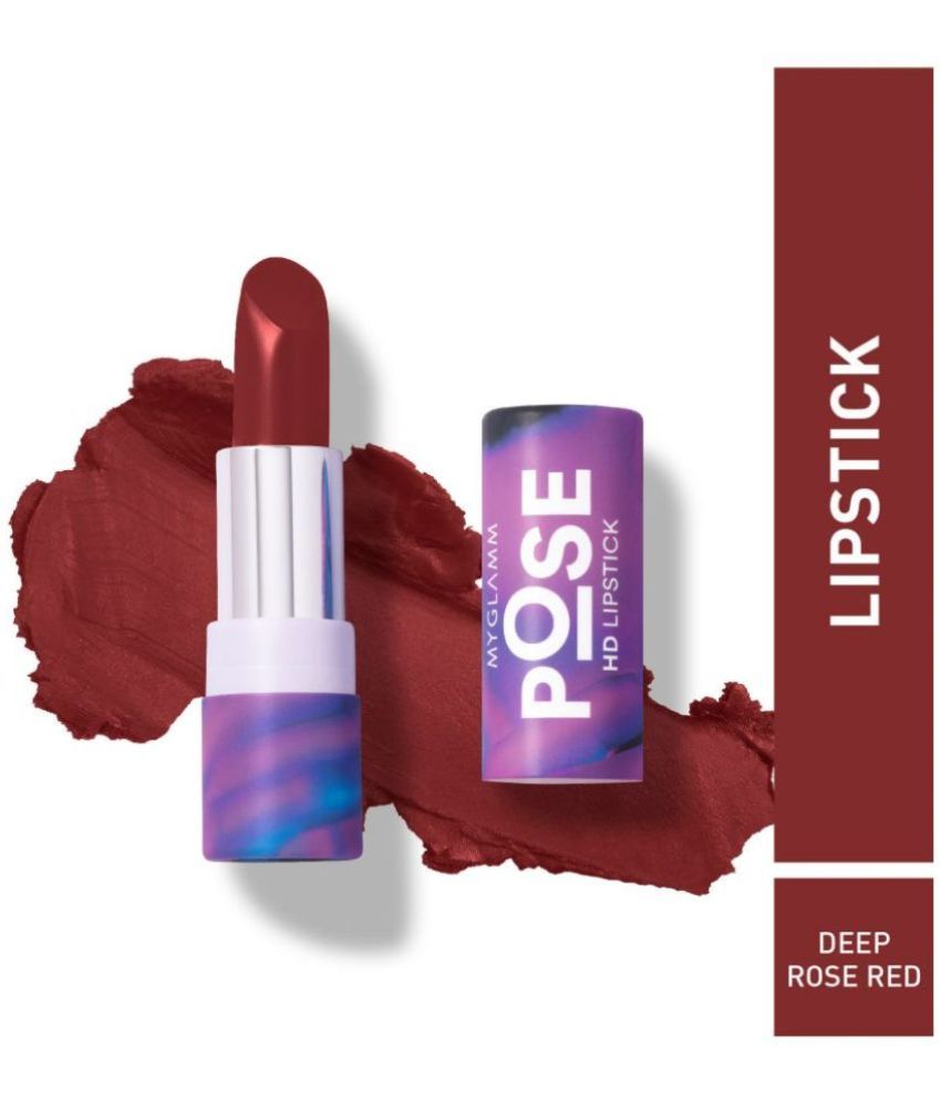     			MyGlamm POSE HD Lipstick-Deep Rose Red-4gm