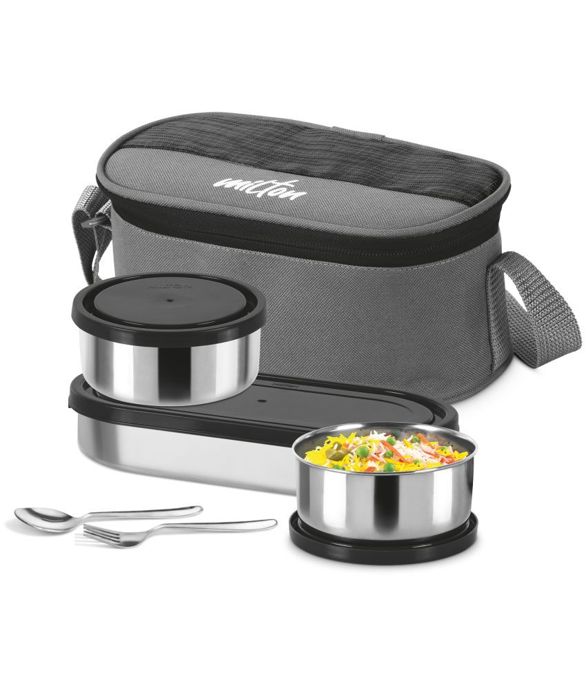     			Milton Master Stainless Steel Lunch Box, Black