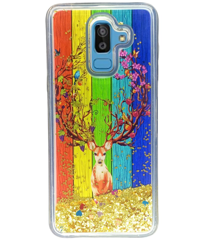     			NBOX - Multicolor Printed Back Cover Silicon Compatible For Samsung Galaxy J8 2018 ( Pack of 1 )