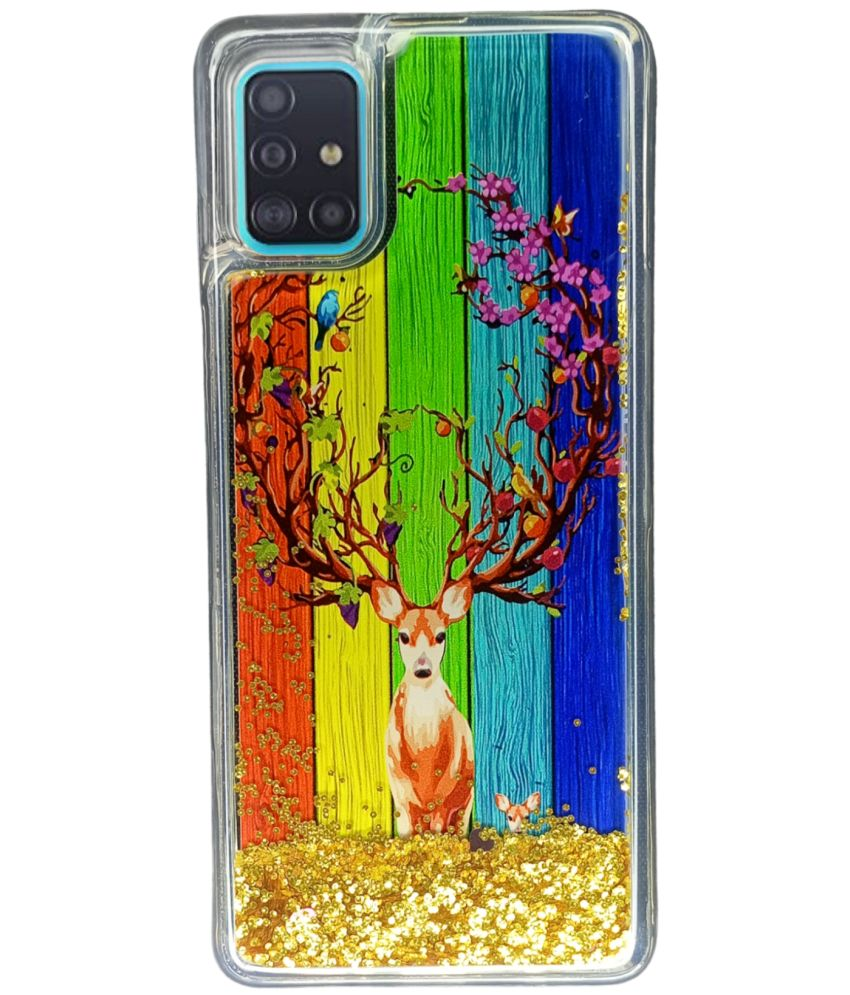     			NBOX - Multicolor Printed Back Cover Silicon Compatible For Samsung Galaxy A71 ( Pack of 1 )