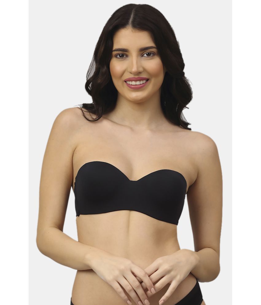     			PrettyCat Polyester Lightly Padded Women's Balconette Bra ( Black )